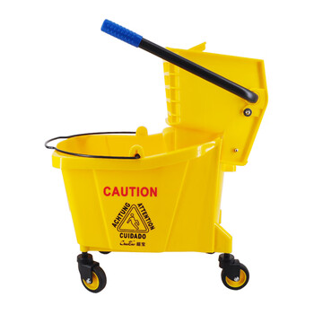 超宝（CHAOBAO）D-11-1 酒店物业清洁套装 多功能保洁手推车 灰色清洁手推车套装一