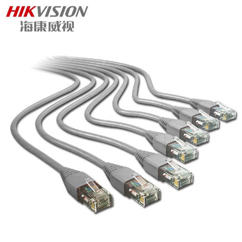 海康威视HIKVISION超五类网线 DS-1LN5E-S/E无氧铜箱线 CAT5e类非屏蔽网线 过福禄克测试 阻燃环保 305米/箱