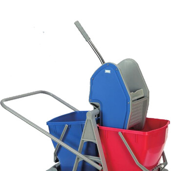 超宝（CHAOBAO）B-045 下压式双桶榨水车 50L酒店拖把清洁车拖把桶挤水拖地桶洗拖把柞水车