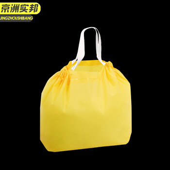 京洲实邦【兔团子40*30+11cm/200个】外卖打包袋抽绳手提袋一次性塑料包装袋子JZSB-9528B