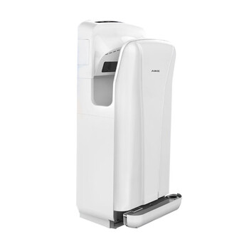 艾克 （AIKE）AK2025S 公共卫生间全自动感应烘手机商务酒店双面喷气式高速干手器 除菌白色款+HEPA滤网