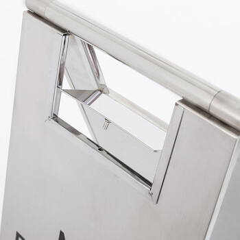 者也 不锈钢A字牌停车牌可折叠小心地滑警示牌地铁酒店停车场学校商场提示牌 正在维修