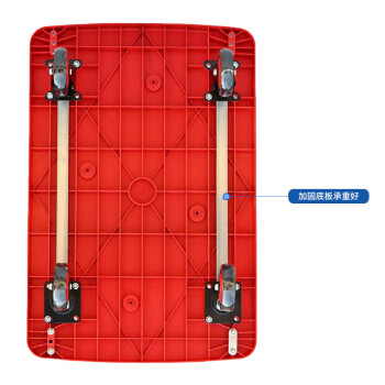 金兽GC1300手推车90*60cm承重600斤可折叠拉货塑料平板车5寸轻音轮