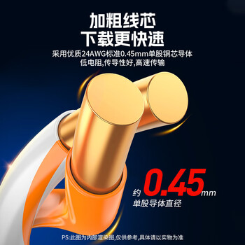千天  超五类网线0.45铜芯 300米 QT-WA545