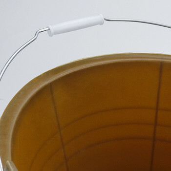 赫思迪格 JG-458 泥工瓦工小灰桶 建筑工地用牛筋桶 塑料桶 耐磨加厚水泥桶 29cm加强款绿色带提手