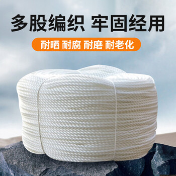 飞尔（FLYER）尼龙绳 耐磨晾衣绳 白色捆绑绳子【4mmx100m】