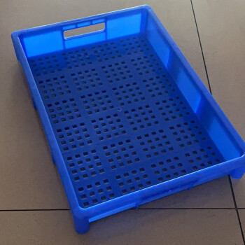 JN JIENBANGONG 塑料方盘 工业塑料盒子长方形胶盆托盘方形塑料盆工具盒零件盒方盆 蓝色460*330*90mm