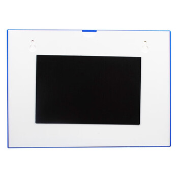 海斯迪克 加厚磁性文件保护套 操作流程硬胶套 红色A4（10个） HKW-299