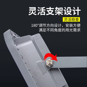 龙代（longdai）LED投光灯 低压12V-60V户外防水球场照射灯广场工地灯泛光灯 低压光效强100W工程白光款