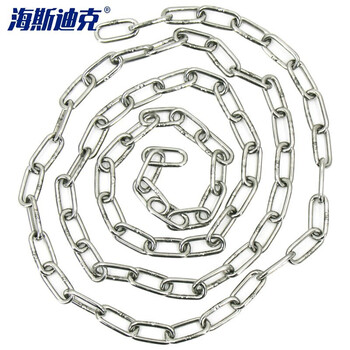 海斯迪克 304不锈钢链条 防盗链 直径6mm长1米 HK-357