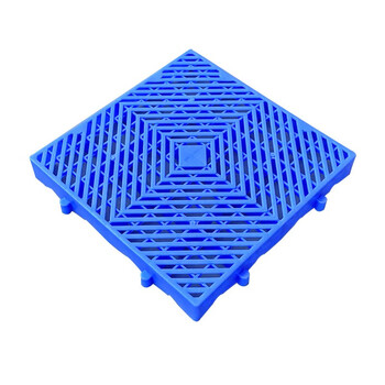 京顿JINGDUN 塑料垫板仓库防潮板塑胶托盘货垫仓库地垫养殖板 蓝色L400*W400*H50mm