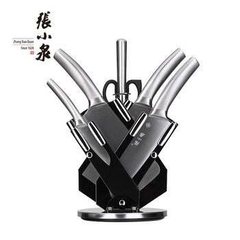 张小泉银鹭系列套装刀具七件套不锈钢厨房刀具套装斩骨刀切片刀厨刀菜刀D30970100