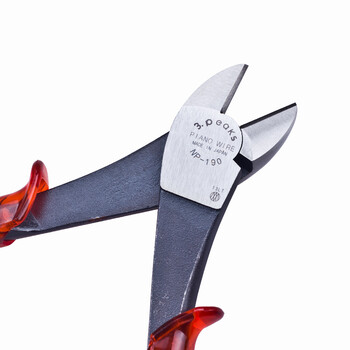 三山（3.peaks）进口电工斜嘴钳 NP-190P(光纤 钢丝钳)  斜口钳 斜咀钳 7寸半190mm