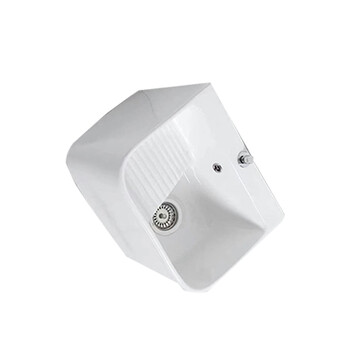 星期十阳台洗衣盆拖把池一体陶瓷拖布池自动下159+一键排污+喷枪龙头带溢水口45cm*37cm*40cm定制