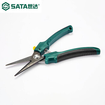 世达SATA 电工剪，8"，93121，光纤芳纶丝电工剪 线槽剪 凯夫拉锯齿剪