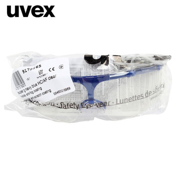 UVEX优唯斯 9072211 防雾防刮防冲击防溅射防护眼镜 海军蓝 1副