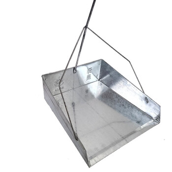 花锦颂 大容量垃圾铁皮撮箕畚斗畚箕垃圾斗垃圾铲户外庭院工厂学校环卫撮子 5个装