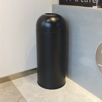 迪恩斯（DEANS）奶茶店垃圾桶大号商用公共场合咖啡店铺公用商场餐厅圆形无盖垃圾筒 