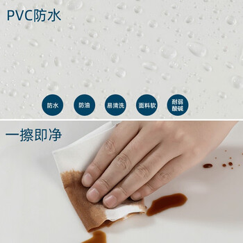 旷尔 加厚加长防油挂脖围腰 防水围裙 PVC透明围裙【白色 加厚版围裙】