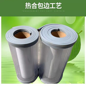 鸣固 ZJ4078磁吸门帘PVC空调帘磁铁透明自吸帘商场保温隔断免打孔 灰色 1.6厚度赠配重 宽45cm*2.3米高  