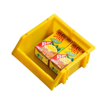 京度货架零件盒物料盒收纳盒工具盒螺丝盒五金盒分类盒加厚斜口款180*180*80mm