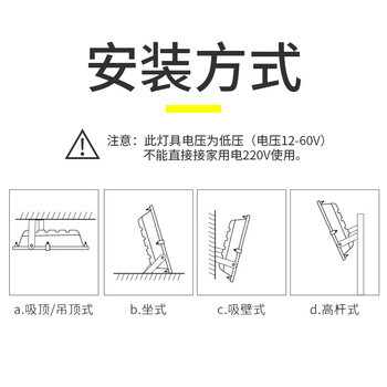 龙代（longdai）LED投光灯 低压12V-60V户外防水球场照射灯广场工地灯泛光灯 低压光效强100W工程白光款