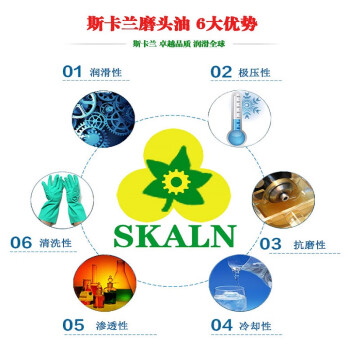 斯卡兰（SKALN）磨头油 平面磨床润滑冷却油用于各类磨床 高速主轴锭子冷却润滑18升2号3号5号7#10#15#