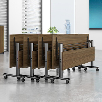 京度折叠会议桌培训桌长条桌可组合移动办公桌课桌椅120*40*75cm（不含椅）