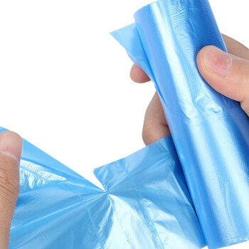 康乐洁 K-105  平口垃圾袋厨房办公室加厚一次性塑料袋  45*50cm 125只 颜色随机