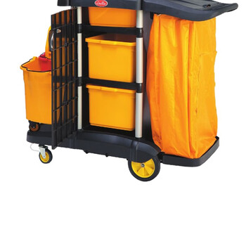 超宝（CHAOBAO）D-011-2 多用途带盖清洁手推车 手推杂物车保洁车布草车物业商场酒店客房服务车