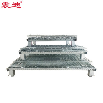 震迪仓储笼车间货架储物笼可折叠金属笼承重600kg可定制SD0928