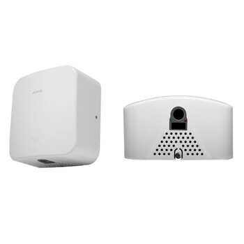 艾克 （AIKE） AK2800C 商务酒店全自动红外线感应不锈钢干手器卫生间小型烘手机 白色烤漆款