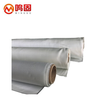 鸣固 ZL2473耐高温白胚玻纤布 隔热挡焊花电影院幕墙壁布 玻璃纤维防火布 无碱加密1.5mm厚x1米宽*1平方