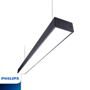 飞利浦照明 企业客户 明晖 LED线条灯 14W 宽70mm长600mm 中性光 4000K 黑色灯体