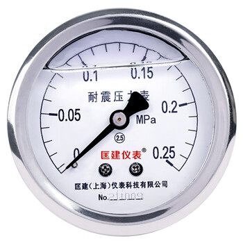 匡建仪表（CONJANT）YTN-60Z 耐震压力表轴向气压表水压表 M14*1.5螺纹 0-0.25mpa 