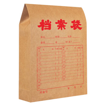 飞尔（FLYER）牛皮纸档案袋 标书合同文件资料袋【350g 牛卡10cm 24x34cm】100个装