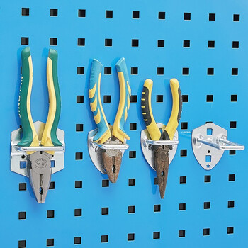 驰兔-U型金属挂钩35*35mm五金工具挂板挂钩方孔洞洞孔板展示架老虎钳挂钩 3个装