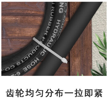 联嘉 尼龙扎带 塑料绑带 电缆捆扎带 束线扎线带 白色8×250mm 250根