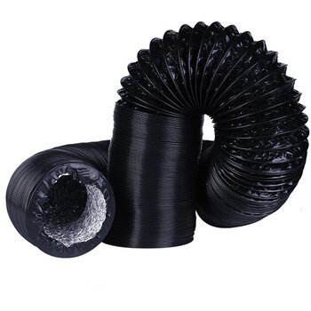 海斯迪克 HK-152 排烟管加厚 pvc铝箔双层油烟机通风排风伸缩排气管 127mm(8米)