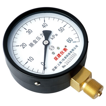 匡建仪表（CONJANT）YE-100膜盒压力表 千帕表天然气表燃气表微压表 0-60kpa