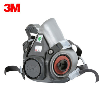 3M 6200半面罩+6002CN滤盒+5N11滤棉+501滤棉盖防酸性气体等 6200+6002