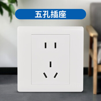 正泰（CHNT）NEW7-Z11100 7Z开关插座/白色/五孔插座10A