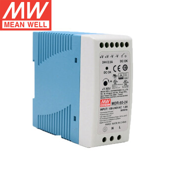 明纬（MEANWELL）MDR-60-48 AC转DC导轨电源模块 开关电源 MDR-60-48 1.25A 48V