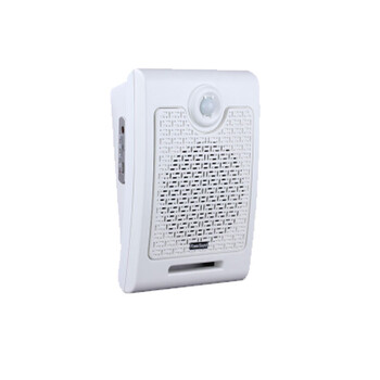 巨成 施工现场人体红外感应语音提示器请戴好安全帽180*130*270mm可录音广播器(含专业主播配音服务) 