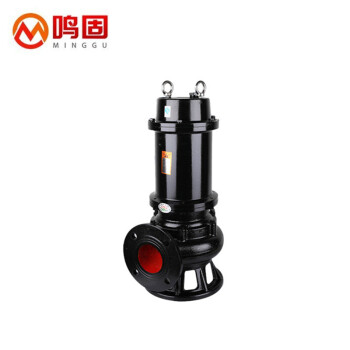 鸣固 ZL2854潜水泵 排污泵80WQ50-15-4KW 可配耦合装置立式污水泵