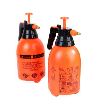 益美得 FW1379 压力喷壶园艺气压式喷雾瓶器浇水壶洒水壶喷水壶喷雾器  2L橘色