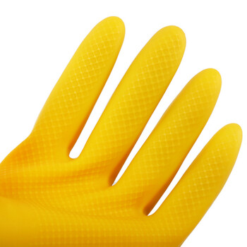 鲁坤 LK-09 乳胶手套 （加厚款）工业橡胶耐磨手套厨房洗碗手套家务橡胶皮刷碗神器防水耐用