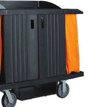 超宝（CHAOBAO）D-205 客房服务车（带门） 布草收集车手推车清洁工作车 医院清洁工作车