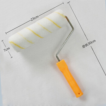 苏识 QJ0066 滚筒刷无死角滚刷乳胶漆小滚筒涂料滚筒 9寸内墙热熔单黄条滚筒刷 一把