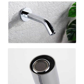 荣沃（RONGWO）RW-415直流【单冷四件装】全铜款-套入墙式感应水龙头 商用全自动水嘴面盆龙头定制